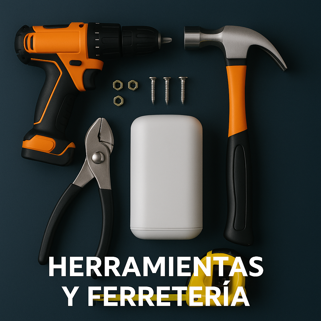 Línea de herramientas y ferretería